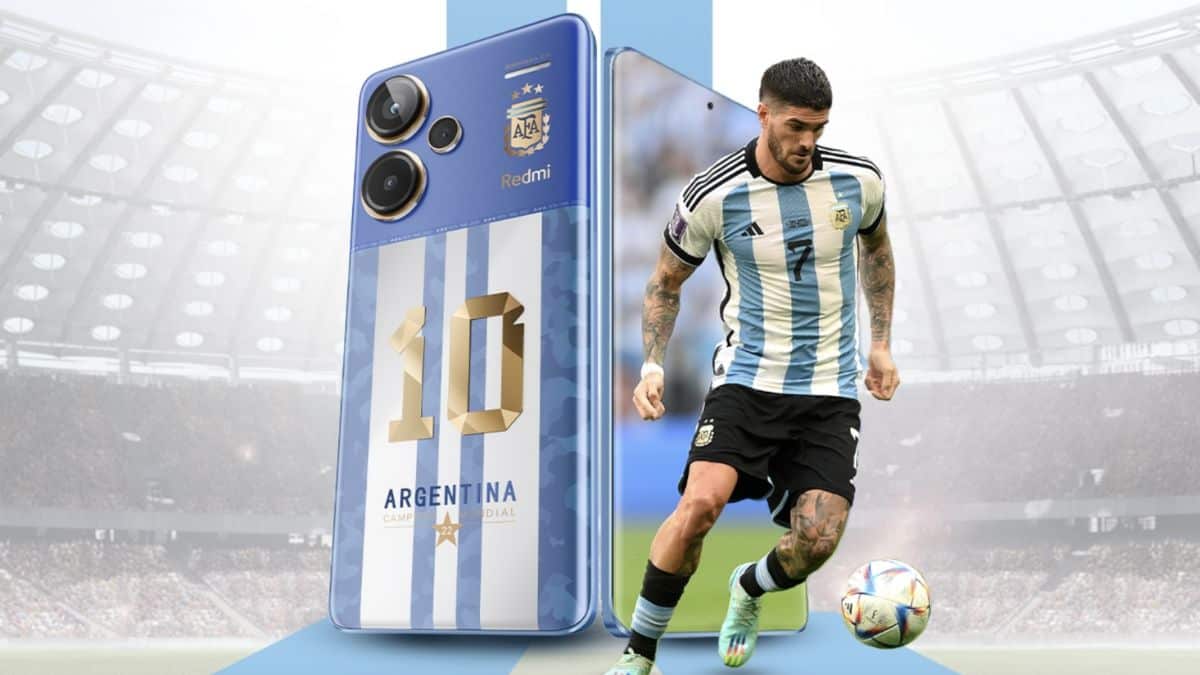 Esta es la edición exclusiva del Redmi de la selección Argentina Foto: Especial