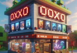 Oxxo sorprende con sucursal con temática de Minecraft