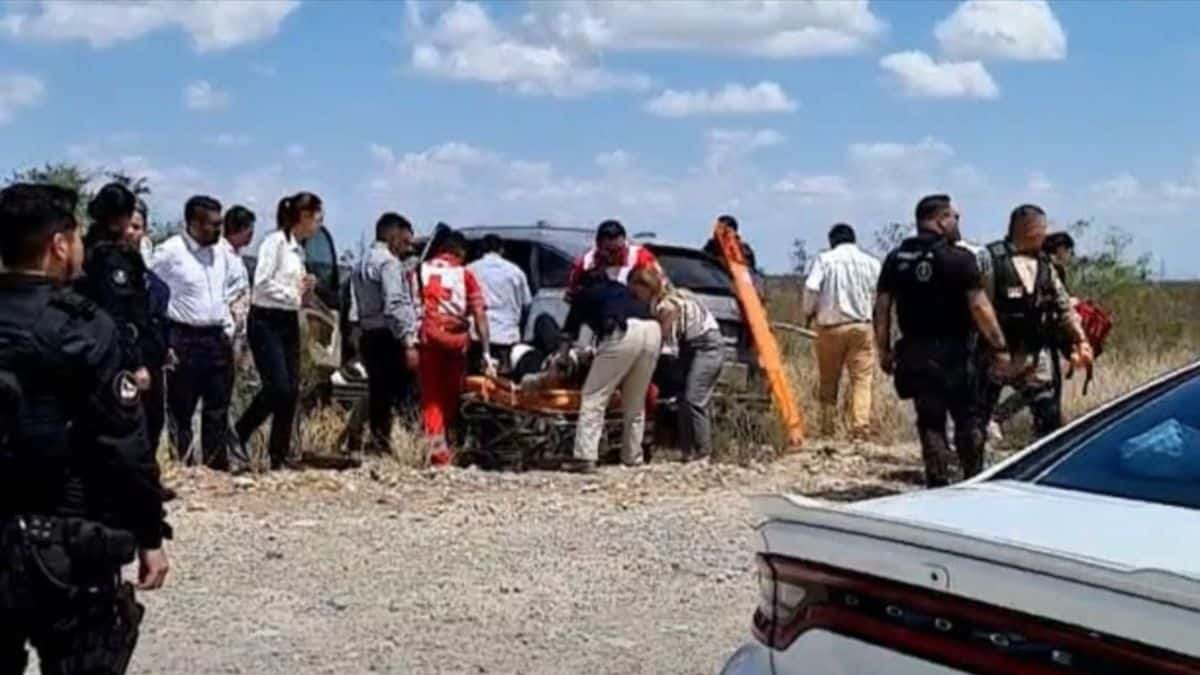 EQUIPO DE CLAUDIA SHEINBAUM ACCIDENTE COAHUILA