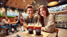 Tim Hortons tiene una promoción de 95 pesos que termina el 23 de junio Foto: Especial