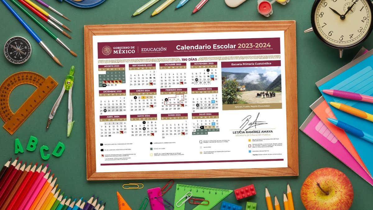 calendario escolar 2023 2024 vacaciones de verano sep