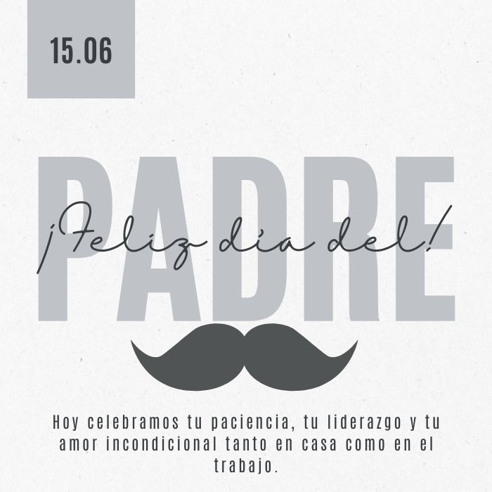 Imágenes con frases del Día del Padre para clientes y empleados