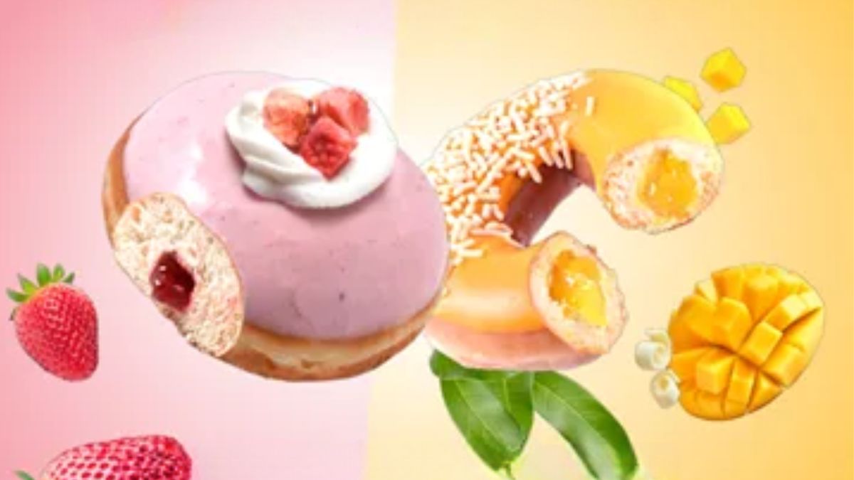 Krispy Kreme presenta sus donas frutales para el verano Foto: Especial 