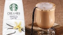 vainilla latte cafe starbucks crema