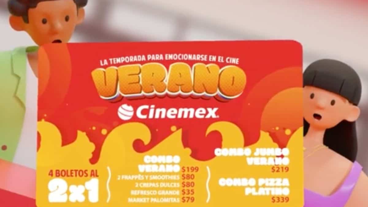 ¿Qué es el Verano Cinemex? Aquí te lo explicamos a detalle Foto: Especial