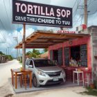 Exhiben tortillería con servicio drive thru en Tulum