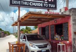 Exhiben tortillería con servicio drive thru en Tulum