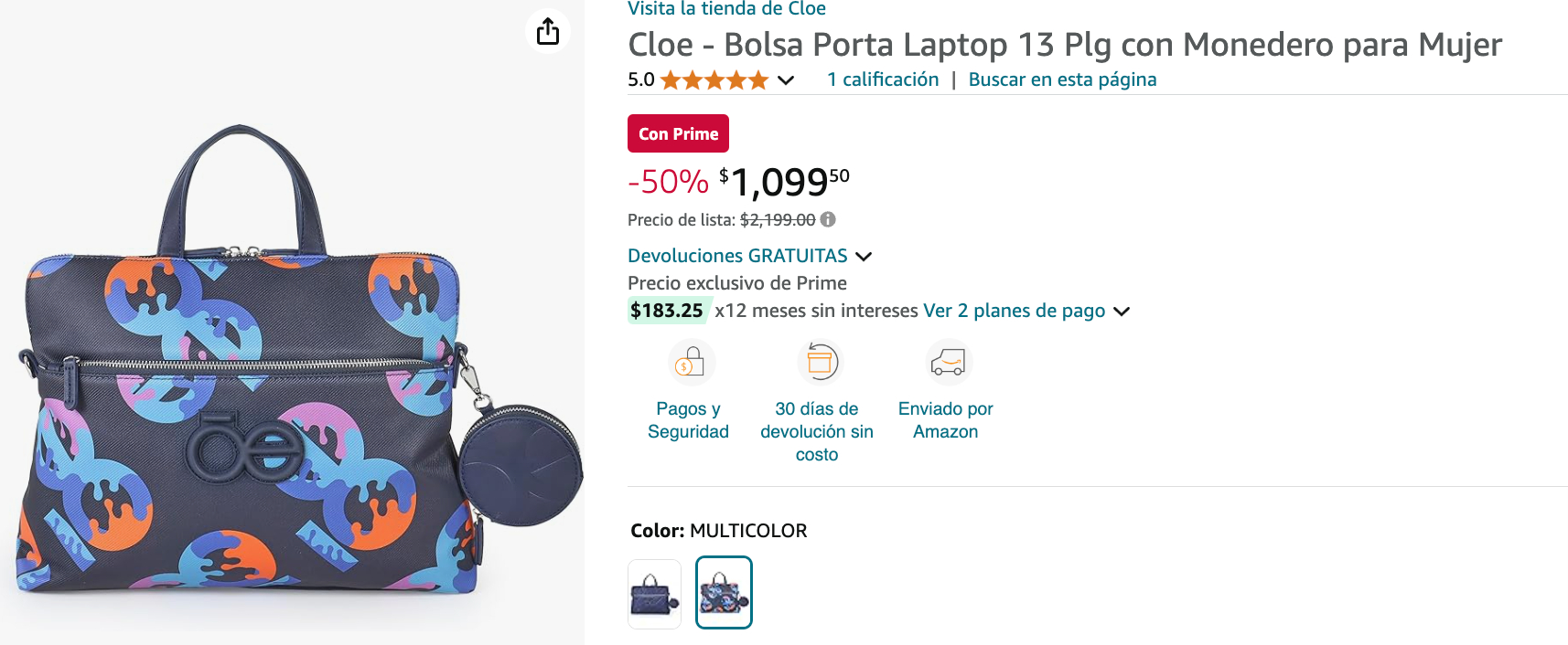 amazon bolsa cloe