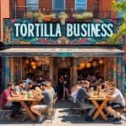 HAZ LA IMAGEN DE UN NEGOCIO DE TORTILLAS EN TORONTO