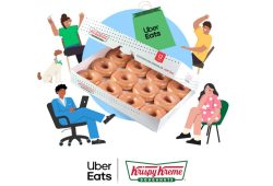 Promoción de 99 Pesos de Krispy Kreme y Uber Eats este 1 de agosto Foto: Especial