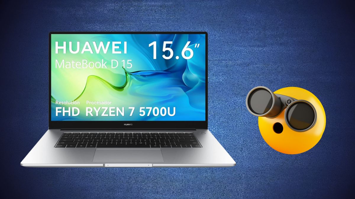 ¡Oferta Prime Day! Huawei MateBook D15 con casi el 50% de descuento en Amazon Foto: Especial