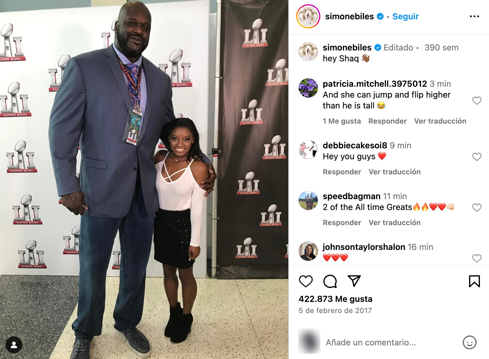 Simone Biles y Shaquille O’Neal’s