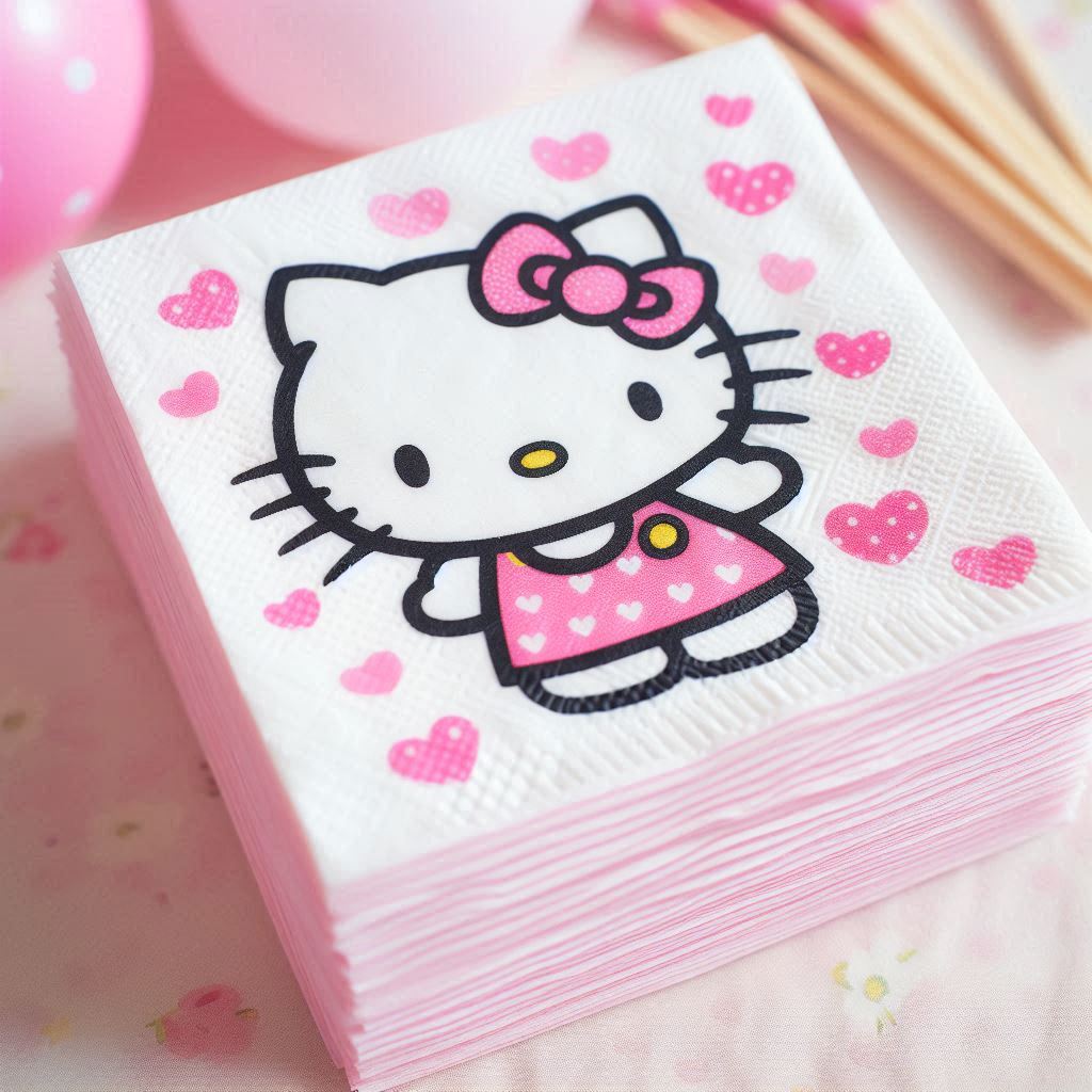 Hello Kitty ahora está en las servilletas y conquista a consumidores