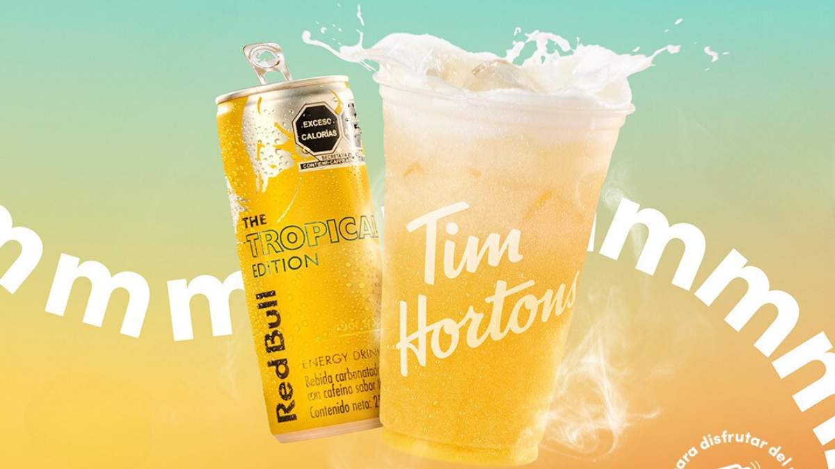Esta es las nueva bebida con Red Bull que tiene Tim Hortons para el verano Foto: Especial