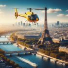 Hombre documenta su experiencia pidiendo un Uber en helicóptero en Francia