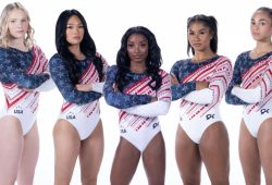 leotardos de simon biles uniformes olimpiadas 2024