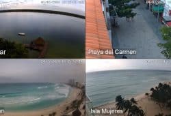 llegada del huracán beryl a mexico webcams