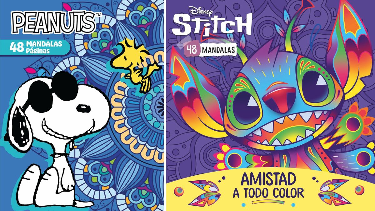 MANDALAS PARA COLOREAR STITCH SNOOPY