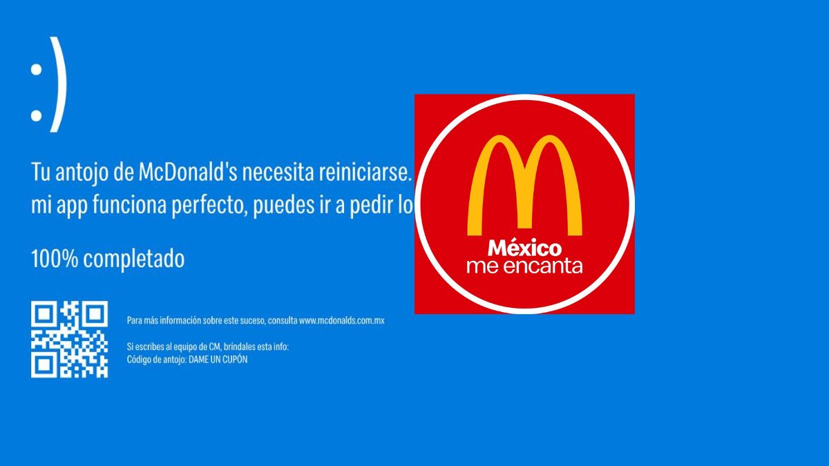 McDonald’s se burla de Microsoft tras el apagón informático mundial Foto: Especial