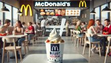 Así es el nuevo McFlurry Gansito de McDonald’s. ¿Te atreves a probarlo? Foto: Merca2.0