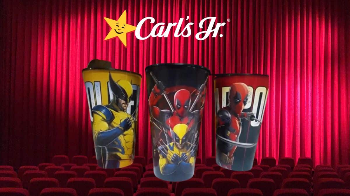 Estos son los vasos coleccionables Deadpool & Wolverine de Carl’s Jr ...