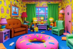 Transformó su Airbnb en la icónica Casa de los Simpson 