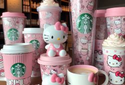 Filtran colaboración de Starbucks con Hello Kitty, así luce