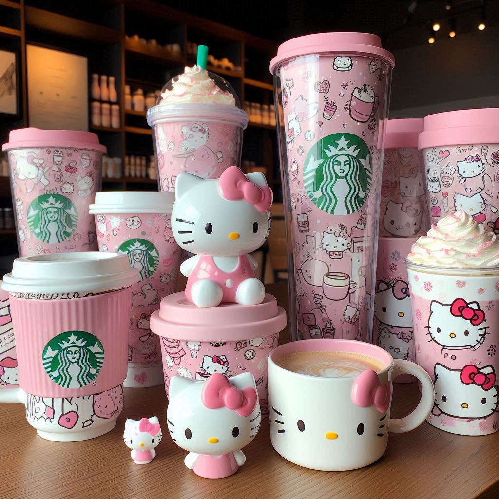 Filtran colaboración de Starbucks con Hello Kitty, así luce