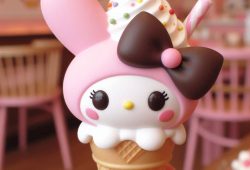 Consumidora presume colaboración entre My Melody y Dairy Queen