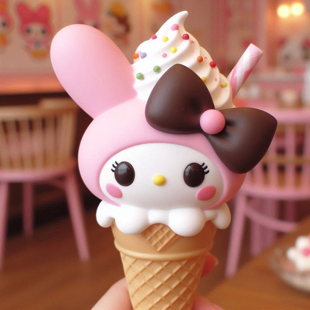 Consumidora presume colaboración entre My Melody y Dairy Queen