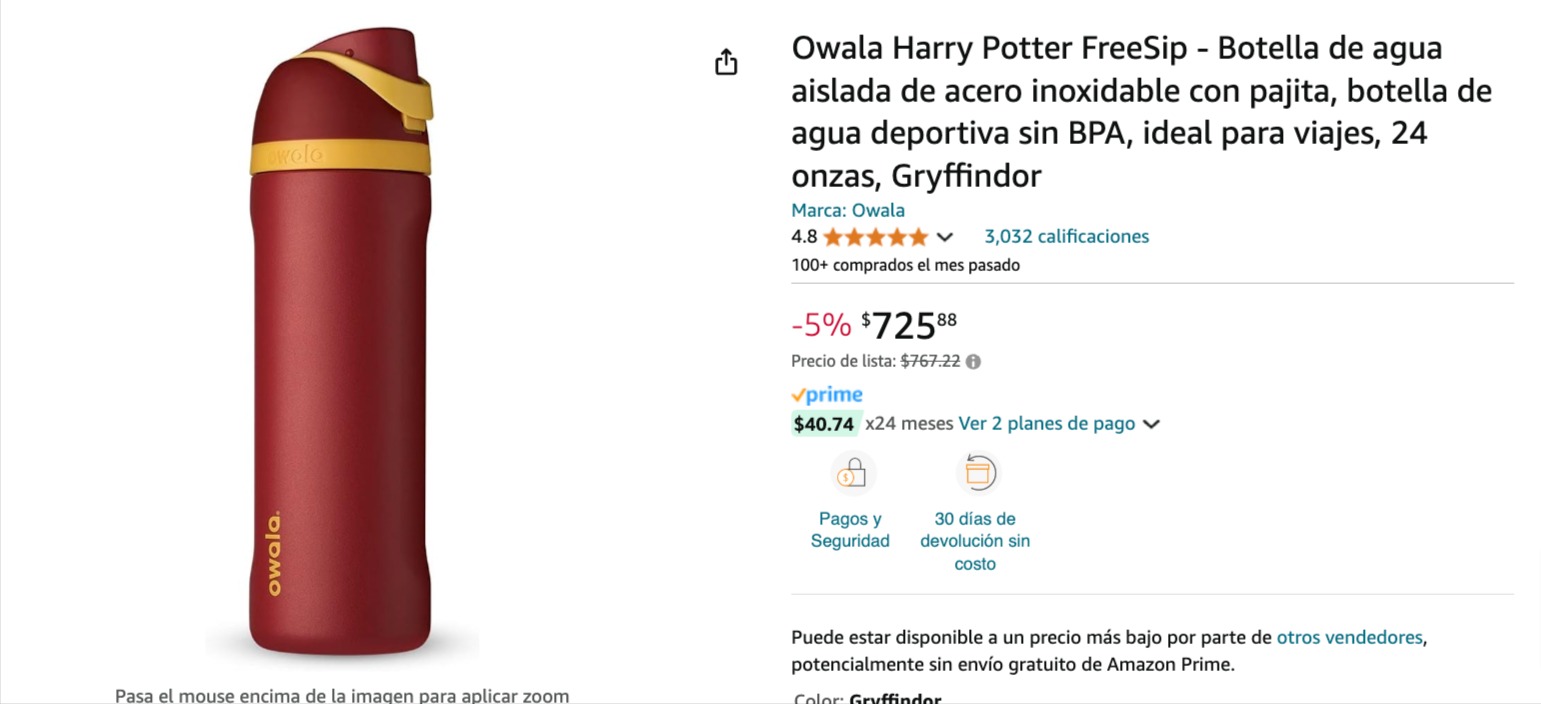 TERMO OWALA HARRY POTTER