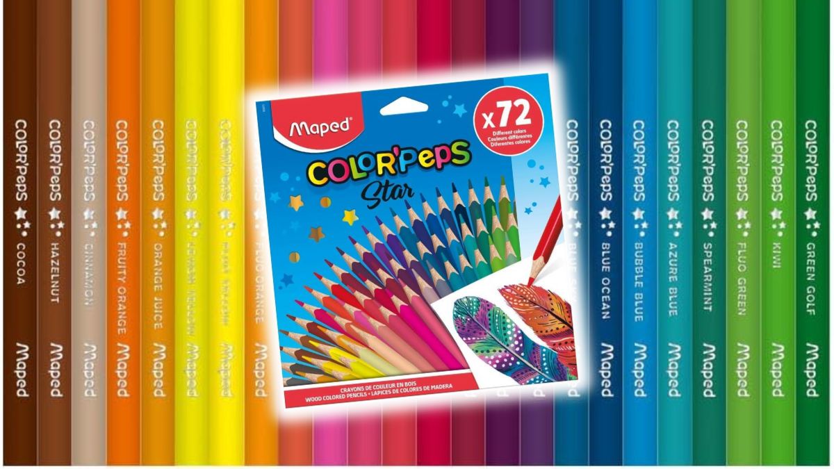 SET LAPICES 72 COLORES MAPED