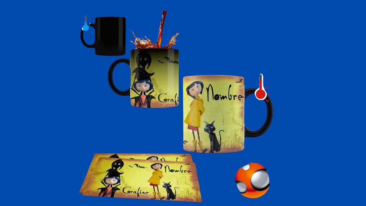 Celebra el 15 aniversario de Coraline con una taza mágica personalizada a precio especial en Amazon Foto: Especial