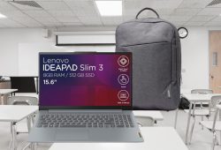 ¡Oferta increíble! Amazon tiene la laptop Lenovo con mochila al 53% de descuento Foto: Canva