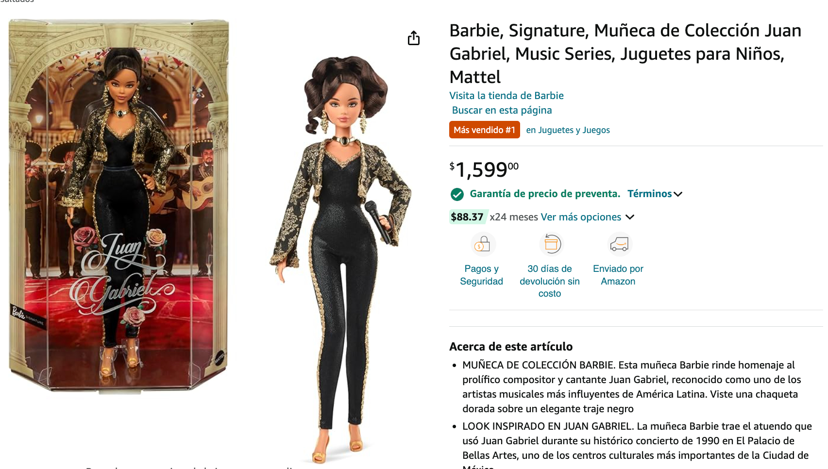 barbie juan gabriel amazon