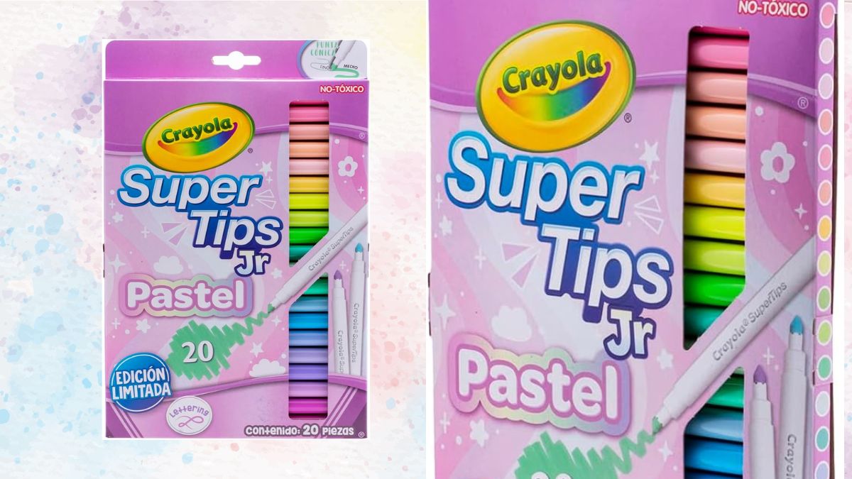 Plumones Crayola Pastel, los más vendidos en Amazon por menos de $170 