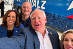 kamala harris tim walz dnc 2024 mcdonald's