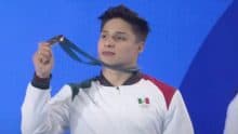 Juegos Olímpicos París 2024. Osmar Olvera se lleva la de bronce en trampolín de 3 metros Foto: Especial