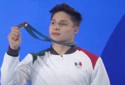 Juegos Olímpicos París 2024. Osmar Olvera se lleva la de bronce en trampolín de 3 metros Foto: Especial