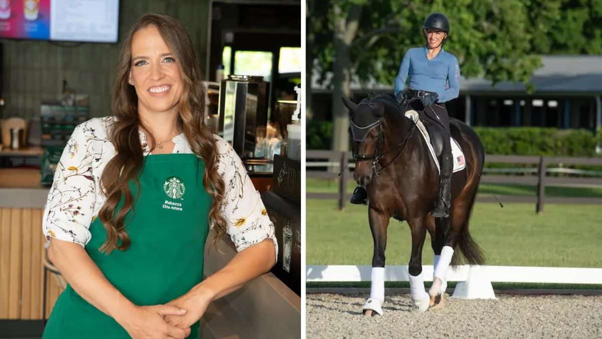 Rebecca Hart, barista y capitana del equipo ecuestre de los Estados Unidos. FOTOS: Cortesía Starbucks