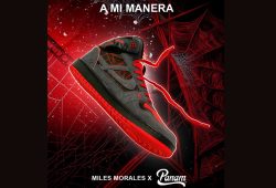 A mi manera con los tenis Miles Morales x Panam de edición especial limitada. ¿Dónde los puedo comprar? Foto: Panam