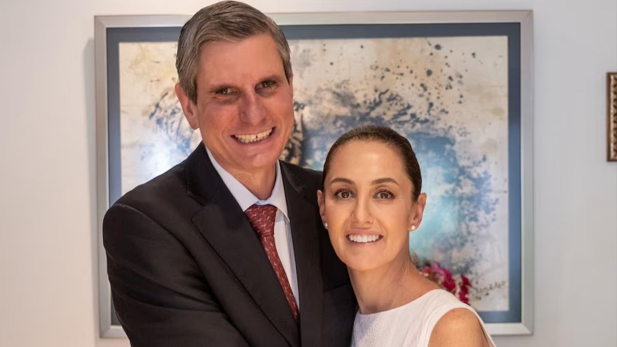 CLAUDIA SHEINBAUM Y SU ESPOSO JESUS MARIA TARRIBA 2024