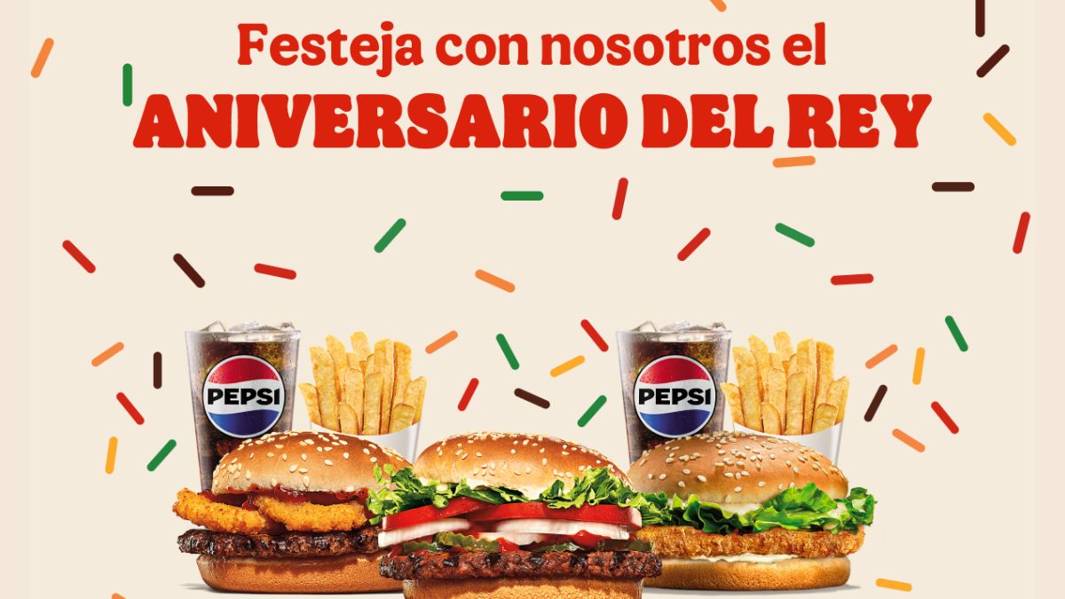 ¡Aniversario del Rey en Burger King! Descubre el combo especial, qué incluye y su costo Foto: Especial