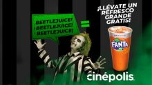 Cinépolis te dará gratis un refresco grande si repites tres veces Beetlejuice. ¡Te contamos cómo participar! Foto: Cinépolis