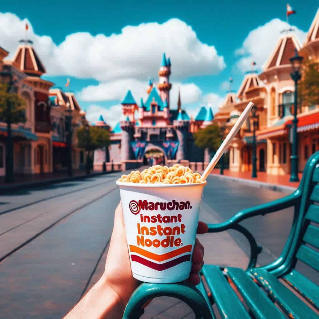 Mexicanos explican cómo preparar Maruchan en Disneyland para no gastar en comida