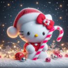 Exhiben la llegada de los listones navideños de Hello Kitty a Walmart