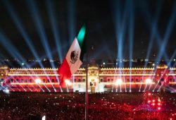 GRITO DE LA INDEPENDENCIA 15 DE SEPTIEMBRE ANDRES MANUEL LOPEZ OBRADOR AMLO 2024. FOTO: CORTESÍA GOBIERNO DE MÉXICO