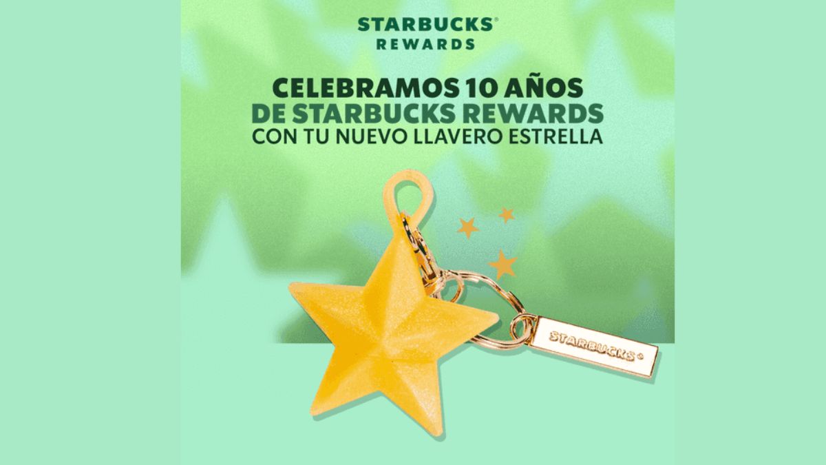 Este es el increíble llavero estrella que lanzará Starbucks este 25 de septiembre Foto: Especial