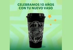 El vaso reusable de aniversario de Starbucks que será gratis: Disponible desde el 10 de septiembre Foto: Especial