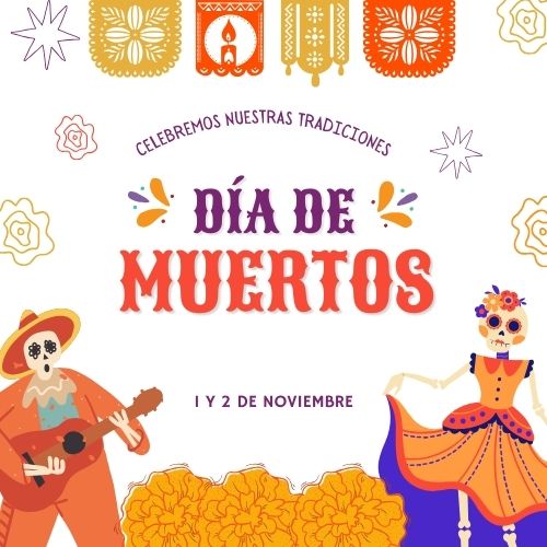 DÍA DE LOS MUERTOS FRASES CON IMÁGENES 2024